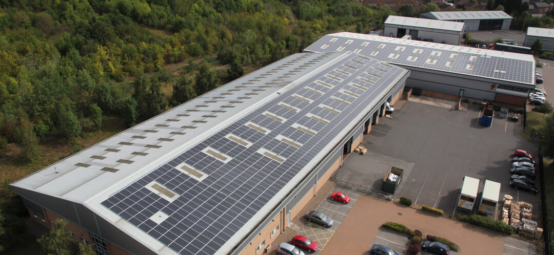 Solar panels on Michael Pavis in Nottinghamshire