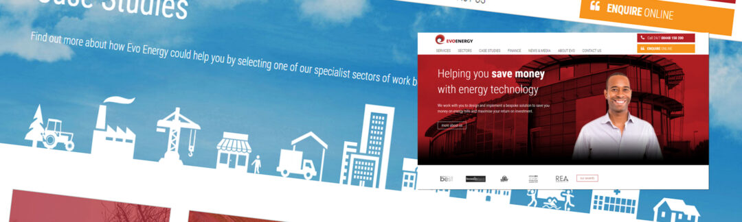 EvoEnergy Website Screen Shots