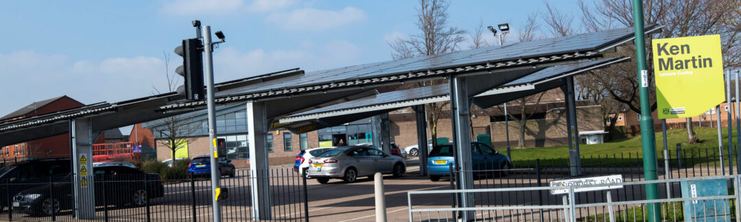 Solar Carport at Ken Martin Leisure Centre
