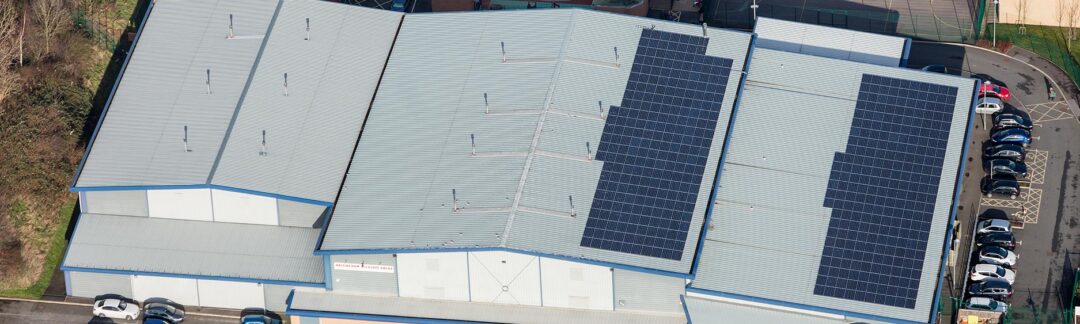 Solar panels on Nottingham Wildcats arena