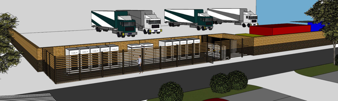 3D Impression of Battery Energy Storage System to be installed at Lyreco