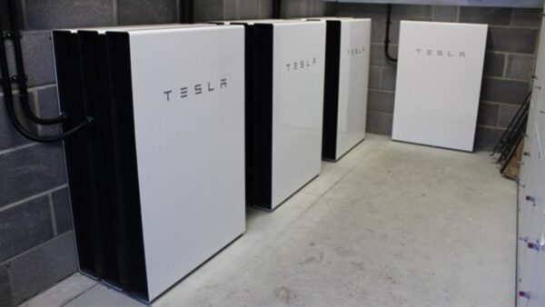 tesla powerwall in building