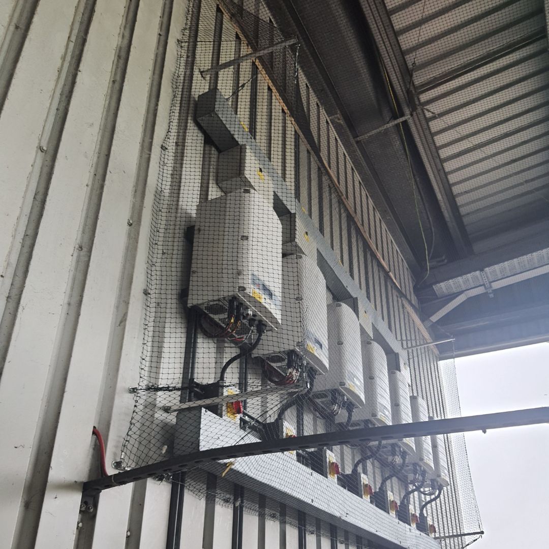 pigeon netting around inverters