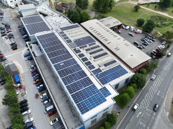 solar panels on public sector building