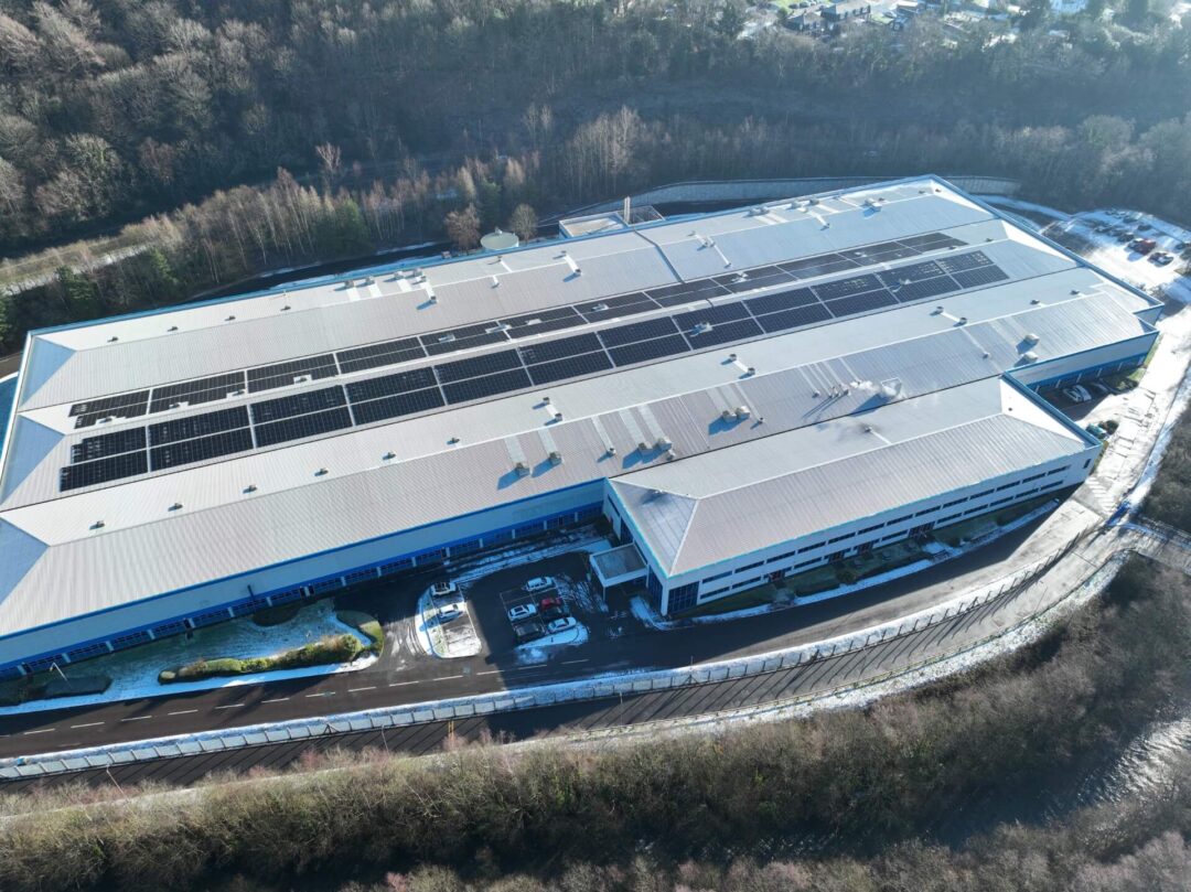 solar panels on the roof at axiom