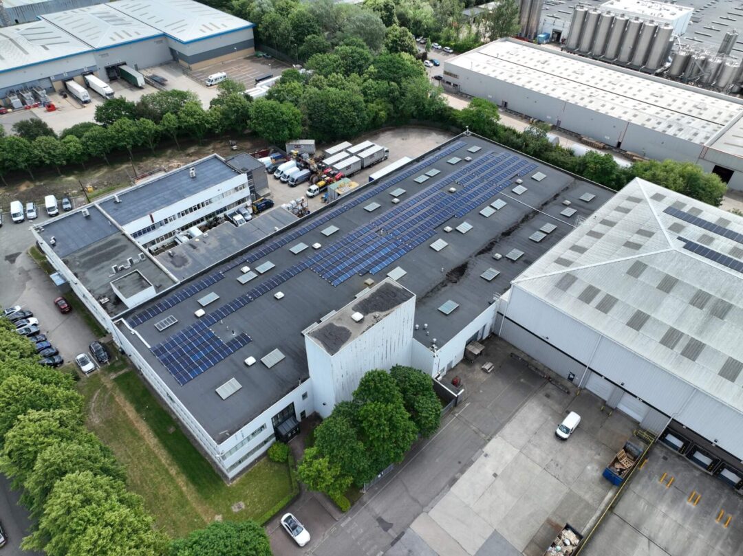 Rhenus solar PV installation generating electricity