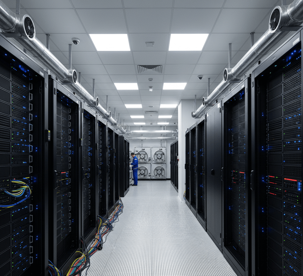 Inside a Data Centre Warehouse